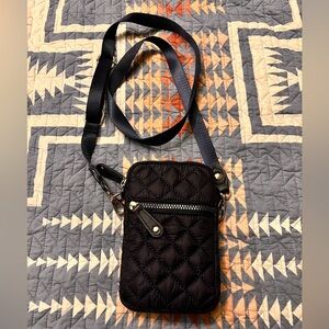 Quilted Navy Crossbody Cellphone Purse
